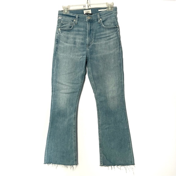 Citizens Of Humanity Light Wash Isola Cropped Boot Jeans -‎ 24 - Picture 2 of 8